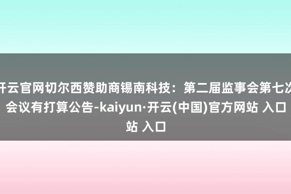 开云官网切尔西赞助商锡南科技：第二届监事会第七次会议有打算公告-kaiyun·开云(中国)官方网站 入口